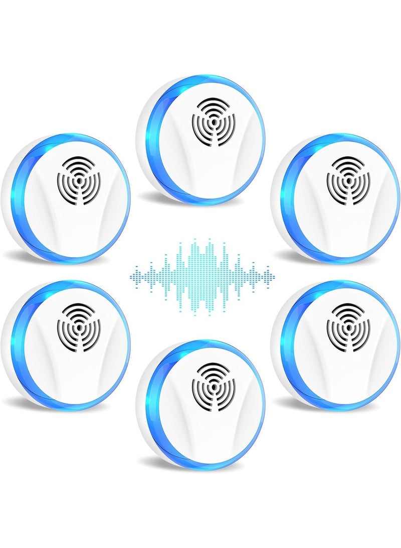 6 Packs Ultrasonic Pest Repeller, Electronic Pest Repeller, Indoor Pest Control for Insects, Cockroaches, Mice, Spiders, Ants, Insects, Pest Repeller - Image 1
